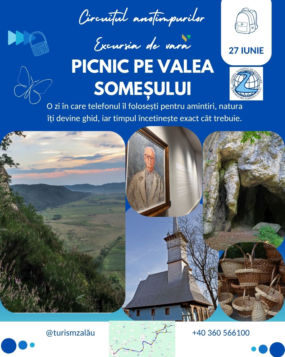„Picnic pe Valea Someșului”, o invitație la descoperirea frumuseților Sălajului: Centrul Național de Informare și Promovare Turistică Zalău continuă proiectul „Circuitul Anotimpurilor”!