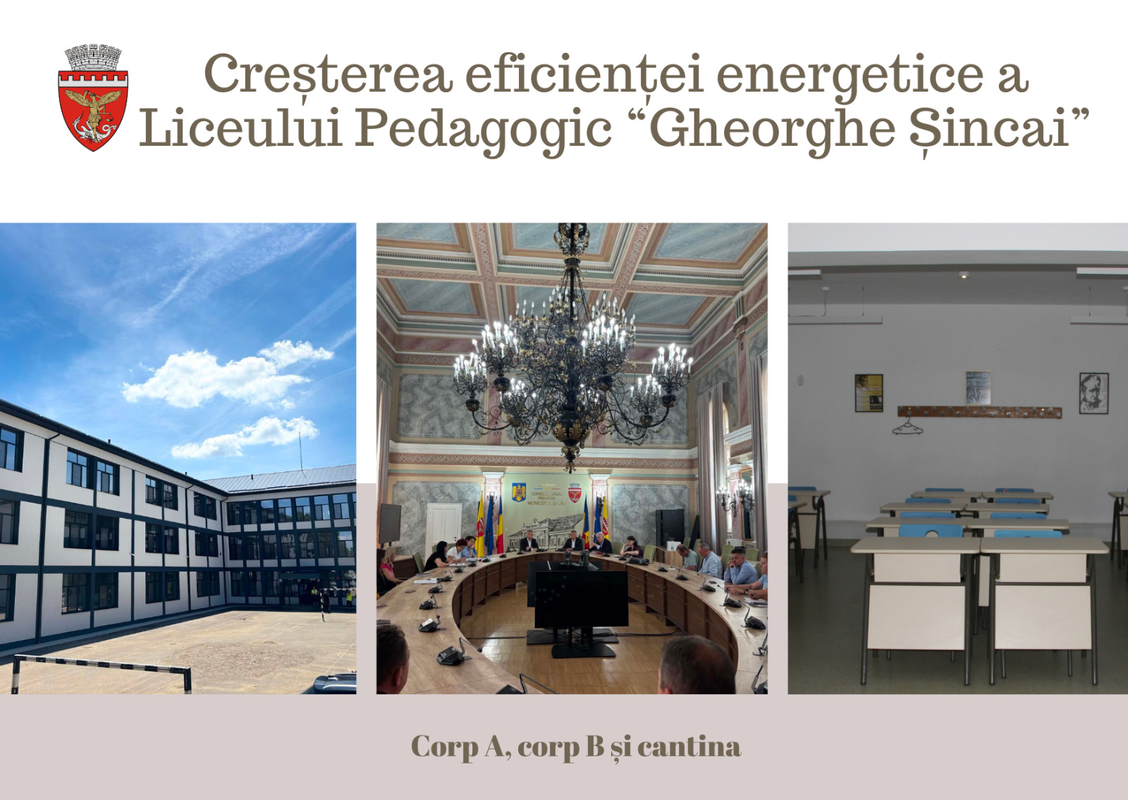Liceul Pedagogic „Gheorghe Șincai” beneficiază de clădiri modernizate și eficiente energetic!