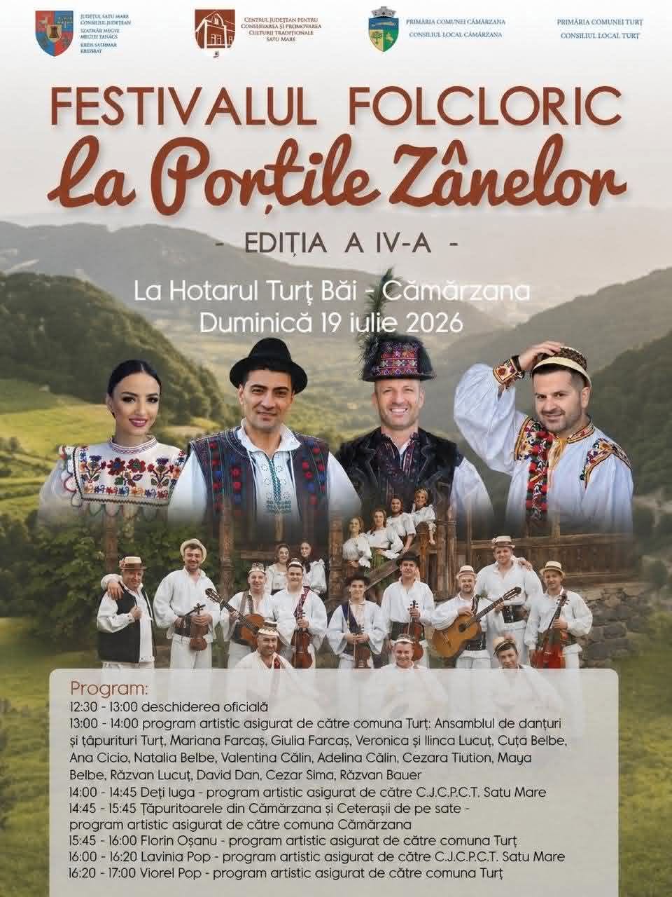Festivalul Folcloric „La Porțile Zânelor” aduce tradițiile Țării Oașului în inima naturii, duminică, 19 iulie!
