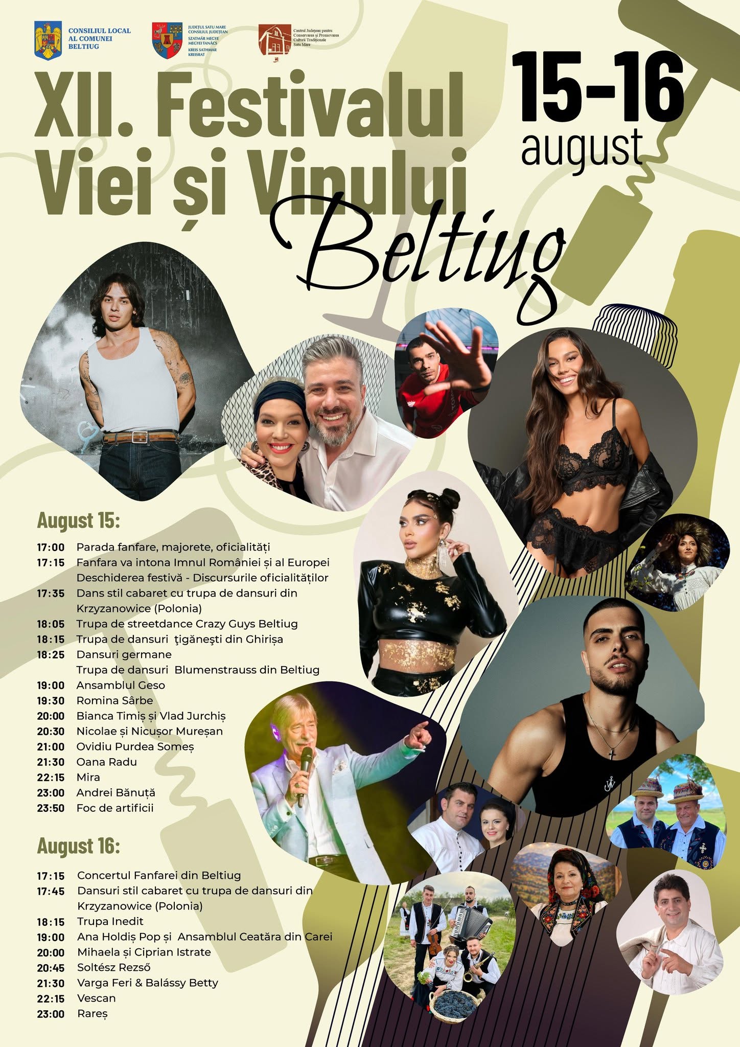 Festivalul Viei și Vinului revine la Beltiug, județul Satu Mare: două zile de sărbătoare cu concerte, tradiții și artiști îndrăgiți!