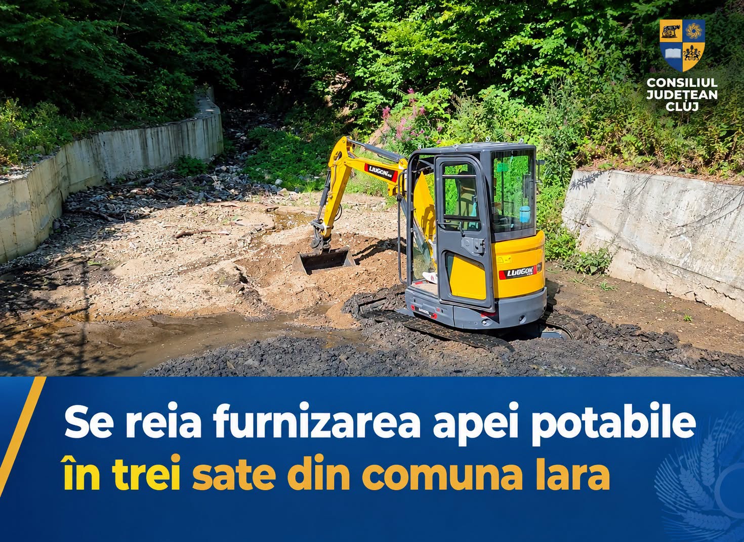 Consiliul Județean Cluj a alocat 62.000 de lei pentru reluarea alimentării cu apă în trei sate din Iara!