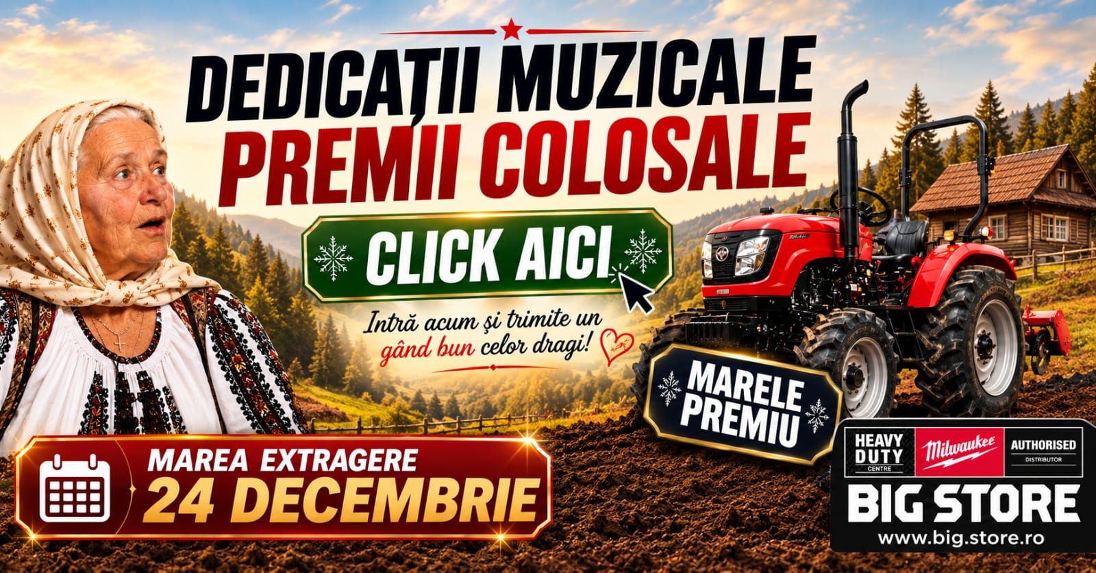 Banner Dedicatii – Tombola de Craciun
