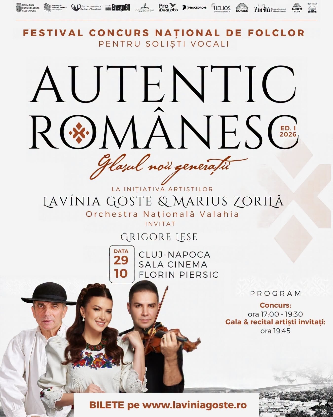 „Autentic Românesc – Glasul noii generații”, un festival dedicat folclorului autentic, la Cluj-Napoca!