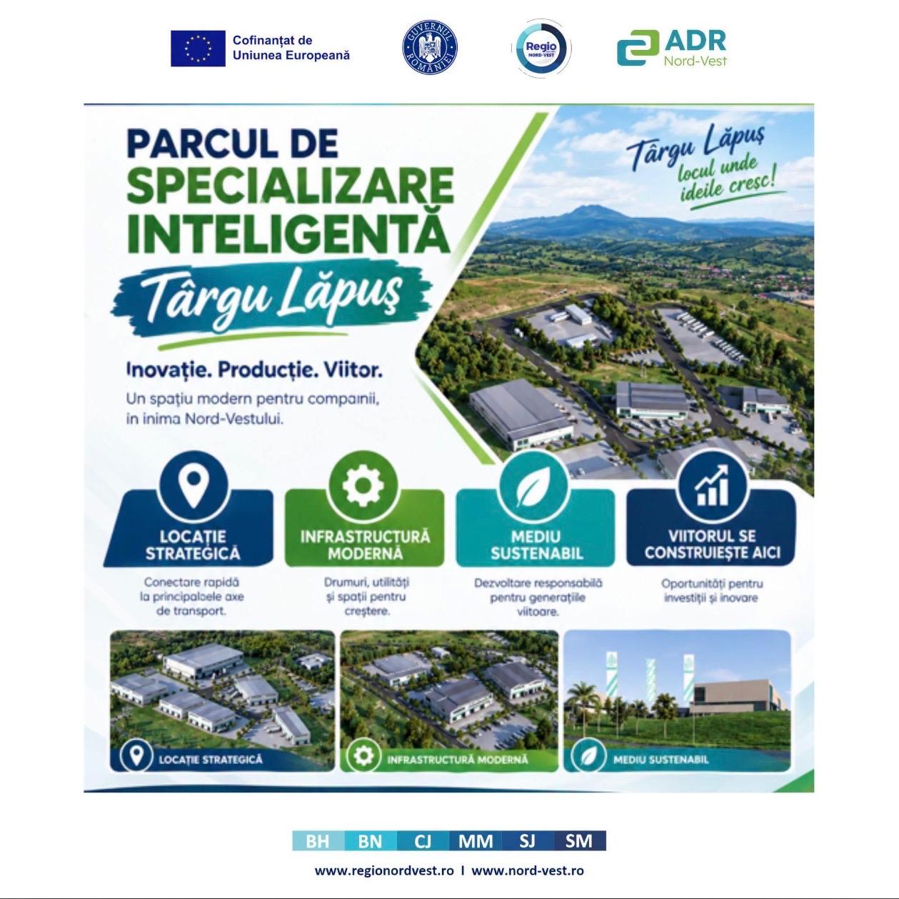 Parc de Specializare Inteligentă la Târgu Lăpuș: investiție de aproape 30 de milioane de lei